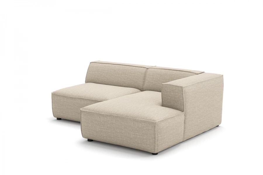 Model MODULARIS WB (wysoki bok) - Modularis WB sofa 1,5 osobowa + longchair prawy